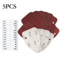 thumbnail image 3 of 5 Pcs 140*98mm Sandpaper Triangle Hook & Loop Abrasive Sanding Disc Grit 40-1000, 3 of 7