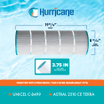 thumbnail image 3 of Hurricane HF8499-01 Cartouche de Filtre de Piscine Avancée de Remplacement, 3 of 8