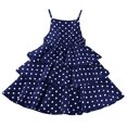 thumbnail image 2 of LOVZFMLL Girls' Summer Sleeveless Printed Round-Neck Embroidery Mesh Princess Bow Skirt, 2 of 7