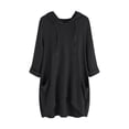 thumbnail image 1 of hotojiny Plus Size Spring Clothes for Women Soft High-Low Long Sleeve Rolled Sweatshirt Oversized Lightweight Hooded Drawstring Pullover, 1 of 3