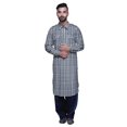 thumbnail image 1 of Atasi Mens Rayon Pathani Kurta Solid Salwar Set Printed Punjabi Kurta For Men, 1 of 5