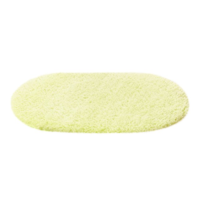 Maplenight Oval Bathroom Rugs Non Slip Washable 35x24in Soft Absorbent Bath Rugs Quick Dry Anti Mold Shower Rug for Bathroom Floor Tub and Shower Green