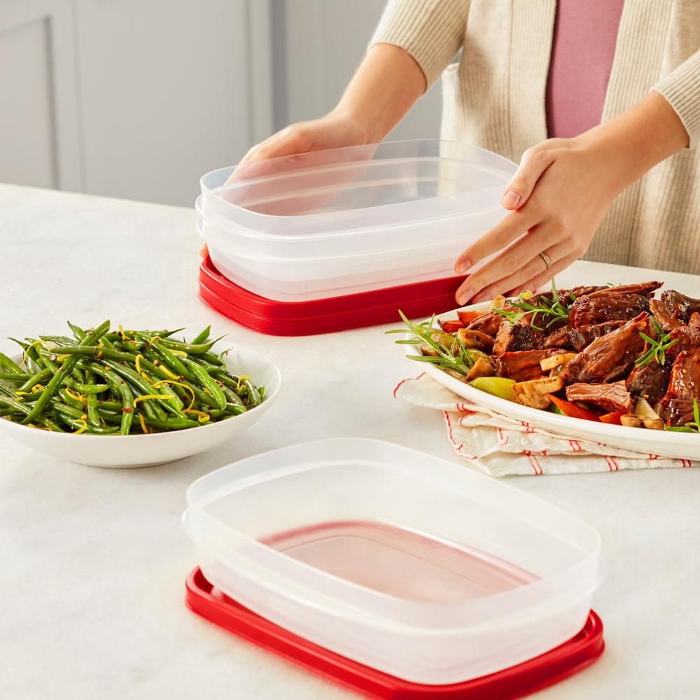 Contenants de conservation des aliments Rubbermaid avec couvercles EasyFindLids, ensemble de 40 pièces