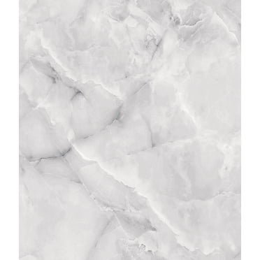 Mainstays Grey Marble Peel & Stick Wallpaper, 14.6 Sq. ft