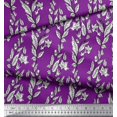 thumbnail image 3 of Soimoi Rayon Fabric Leaves & Floral Block Print Fabric by The Yard 56 Inch Wide, 3 of 3