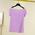 thumbnail image 1 of TACILIP Pyjamas pour Femmes Manches Cap Été Hauts Col Bateau T-Shirts Tenues Mode Vêtements de Nuit, 1 of 7