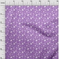 thumbnail image 3 of oneOone Rayon Purple Fabric Floral Craft Projects Decor Fabric Printed By The Yard 56 Inch Wide, 3 of 5