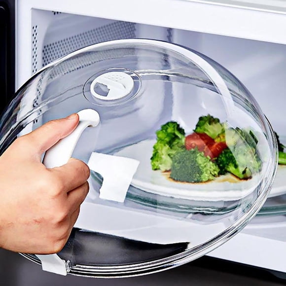 Microwave Plate Cover Transparent Cover 9.2 Inch An Ti Splatter Lid With Steam Vents Holes And Handle Microwave Cover For Food Microwave Oven Heating Cover Oil Proof Cover Freezer Bags Slider Sandwich