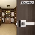 thumbnail image 4 of Matte Passage Door Levers Square Hall Closet Door Handles Heavy Duty Interior NonLocking Lever Sets Reversible for Right/Left Handed Door, 4 of 8