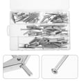 thumbnail image 2 of 32pcs Toggle Bolt And Wing Nut Set For Hanging Heavy Items On Drywall Metal Drywall Anchors Assortment Kit Anchors For Drywall Zinc Plated Steel, 2 of 8