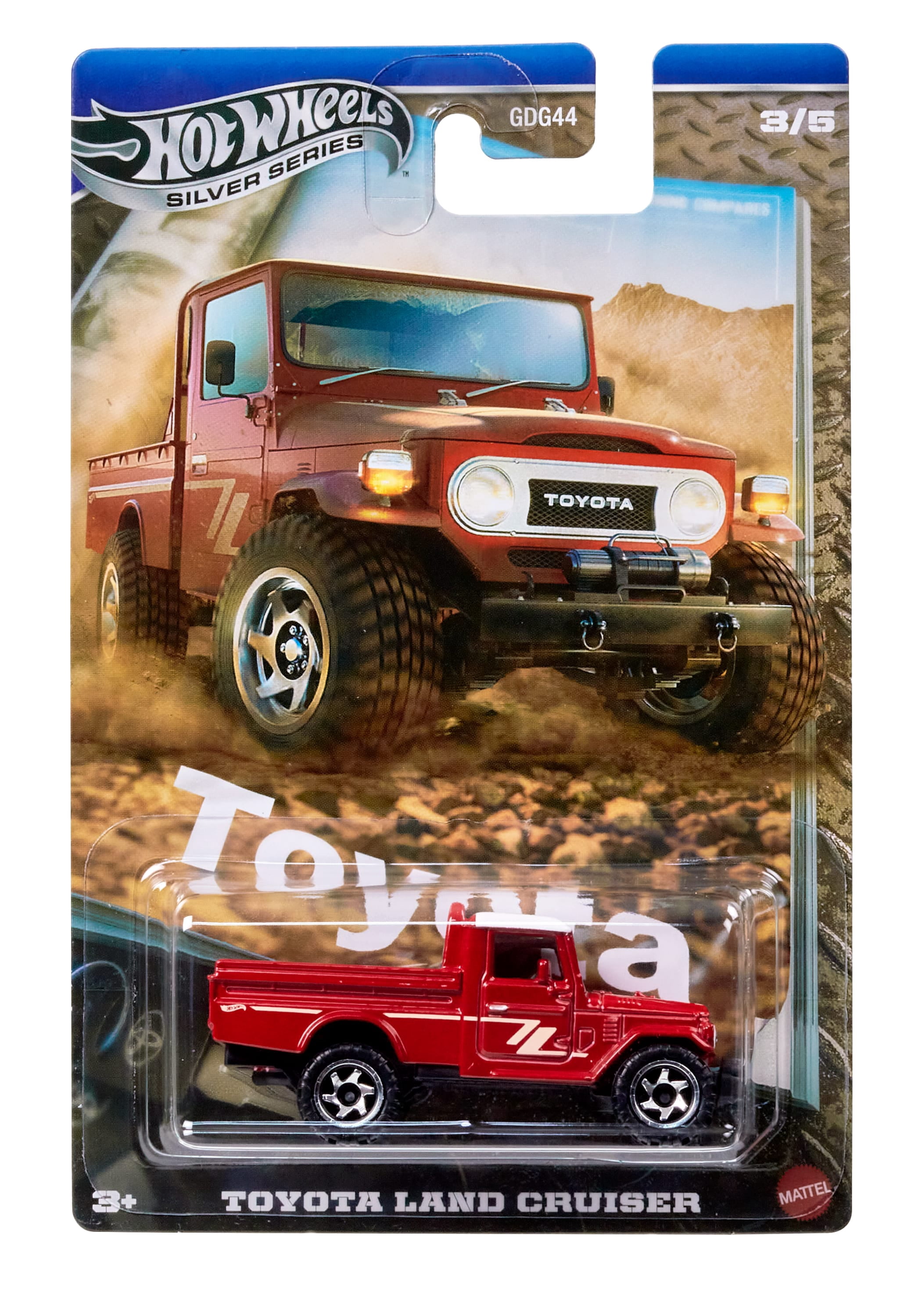 Hot Wheels Toyota Land Cruiser, Die Cast 1:64 Scale Toy Toyota Truck for Play or Display