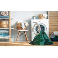 thumbnail image 2 of Ahgly Tapis Rectangulaire Lavable en Machine Intérieur Transitionnel Vert Sarcelle Profond, 3 Pieds x 5 Pieds, 2 of 7
