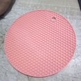 thumbnail image 4 of Rubber Non-Slip Heat Resistant Mat Colorful Round Silicone Round Coaster Cushion Placemat Pot Holder Table Silicone Mat, 4 of 5