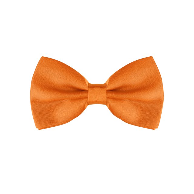 INSPIRE CHIC Accessoires de Nœud Papillon pour Hommes Sangle Ajustable Formel Uni Smoking Pré-Noué Orange
