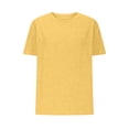thumbnail image 4 of FAIWAD T-Shirts à Manches Courtes pour Femmes Été Col Rond Manches Courtes Grande Taille T-Shirts Décontractés Plage Vacances Basiques, 4 of 6