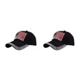 thumbnail image 1 of Decodeary Casquette de Baseball à la Mode Ajustable et Protégée du Soleil Chapeau Multicolore Noir 2Set, 1 of 6