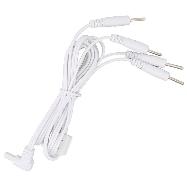 2.35mm Electrode Heat Wires 3.94ft TENS Unit Replacement Wires Connector Cables for Electrotherapy Instruments