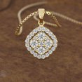 thumbnail image 3 of RYRDWP Ensemble Trois Pièces Collier et Boucles d'Oreilles en Diamant pour Femmes, 3 of 8