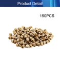 thumbnail image 4 of Wekity M3x5mm Female Thread Knurled Nuts,150PCS Hx5mm OD Brass Threaded Insert Embedment Nuts Hydraulic Welded Joint Injection Molding Assortment Kit for 3D Printing Injection Molding-0621, 4 of 5