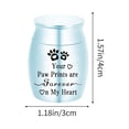 thumbnail image 3 of Urne pour Animaux Pot Commémoratif Chats Chien Produits Funéraires Urne en Alliage Scellée, 3 of 6