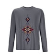 thumbnail image 2 of Styesk Chemises pour Hommes Hommes Sports Mise en Forme Maison Noël Pyjama Imprimé T-shirt Manches Longues Col Rond, 2 of 3