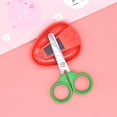 thumbnail image 4 of HOARBOEG Ensemble Mignon de Ciseaux à Fruits Carotte Banane Raisin Fraise en Forme avec Couvercle Protecteur Outils de Coupe de Papier pour Enfants Sécuritaires, 4 of 4