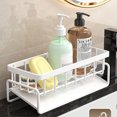thumbnail image 3 of Decodeary Space-Saving Storage Rack For Kitchen Spreaders Versatile Kitchen Sink Organizer White with pole, 3 of 6
