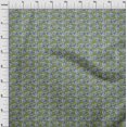thumbnail image 3 of oneOone Polyester Lycra Fabric Leaves & Floral Block Printed Craft Fabric BTY 56 Inch Wide, 3 of 4