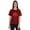Maroon, variant on Inkmeso Scoop Neck Top "Tea Shirt" Letter Printed Tea Lover Tshirt For Women Jersey Tee
