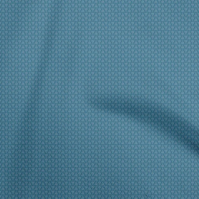 oneOone Cotton Cambric Medium Blue Fabric Tribal Craft Projects Decor Fabric Printed By The Yard 42 Inch Wide