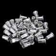 thumbnail image 3 of Uxcell Aluminium Alloy Knurled Flat Head Threaded Insert Nut #10-32 25 Pcs, 3 of 6