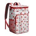 thumbnail image 1 of Retro Hawaiian Floral Insulated Cooler Backpack - 20L, Perfect for Summer Outings, Road Trips, Work, 1 of 5