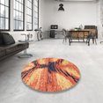 thumbnail image 3 of Ahgly Company Tapis d'Intérieur Rectangulaires Abstraits Rouge Brique Feu, 5 Pieds x 7 Pieds, 3 of 6