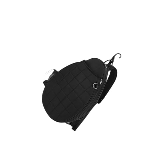 mmirethe Sac à Bandoulière pour Raquette de Tennis Résistant à l'Eau Sac Fourre-Tout de Rangement pour Tennis Blanc Raquette Adultes Noir 30x10x46cm