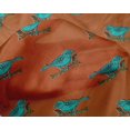 thumbnail image 4 of oneOone Silk Tabby Fabric Branch & Bird Block Printed Craft Fabric BTY 42 Inch Wide, 4 of 4