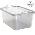 thumbnail image 4 of Life Story Boîte Transparente Empilable pour l'Organisation et le Rangement de Garde-Robe, 55 Pintes (Lot de 8), 4 of 6