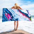 thumbnail image 2 of CEHVOM Microfiber Beach Towel Super Lightweight Colorful Bath Towel Sandproof Beach Blanket Multi-Purpose Towel For Travel Swimming Pool 30x60 Inch Clearance, 2 of 3