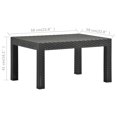 thumbnail image 4 of vidaXL Table de Jardin Anthracite 58x58x41 cm Rotin PP, 4 of 4