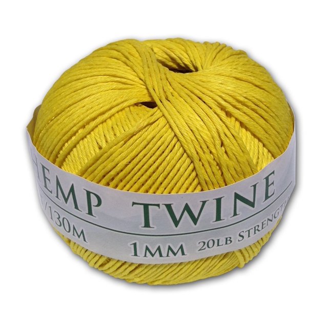 Boule en Ficelle de Chanvre Jaune 1 mm