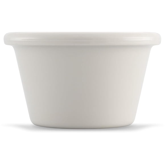 Carlisle FoodService Products Plastic Ramekins, Sauce Bowl, Sauce Cup for Catering, Kitchen, Restaurant, 1.5 Ounces, Bone