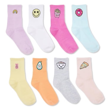Lot de 8 paires de mi-chaussettes courtes George pour filles