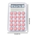 thumbnail image 3 of Matoen12 Mini Portable Calculator for Kids Students, 8-Digit Large Display, Button Battery Operated, Student Specific Standard Calculators, Back to School Supplies, 2.1"x3.3", 1 Pack, Pink, 3 of 9
