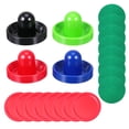 thumbnail image 1 of 1 Set Air Hockey Pushers and Pucks Air Hockey Game Table Replacement Accessories, 1 of 9