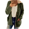 thumbnail image 2 of LSLJS Women's Fall Winter Cardigans Long Sleeve Button V-Neck Pullover Tops Open Front Casual Lightweight Sweater, 2 of 7