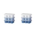 thumbnail image 3 of Wweixi Pack of 3 Ice Cubes Mold Leakproof Refrigerator Icing DIY Mould Reusable 3 Sets 2Set, 3 of 6