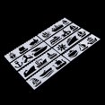 thumbnail image 2 of Rongfmy 8 Journal Drawing Template Stencils Set Scrapbooking DIY Card Boat, 2 of 9