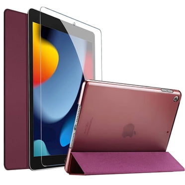 SuperShield Case for iPad (A16) 11th/10th Generation (2025/2022) with Screen Protector, Soft Back Shell Slim Folio Stand Shockproof Tablet Cover, Auto Wake/Sleep (Purple)