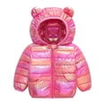 thumbnail image 1 of MeetoTime Manteau Matelassé à Capuchon pour Tout-Petits Garçons Filles, Imperméable, d'Hiver, en Duvet, Chaud, Vêtement d'Extérieur, 1 of 4