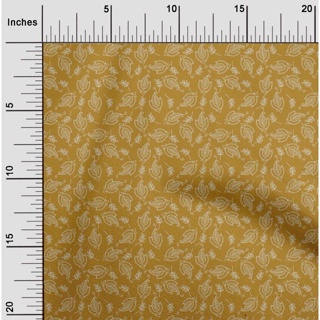 oneOone Polyester Lycra Fabric Artistic Floral Sashiko Print Fabric BTY 56 Inch Wide