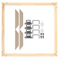 thumbnail image 1 of Unique Bargains Canvas Stretcher Bars Kit, 12x12 Inch Rectangle Solid Wood Frame for Paint, Prints, Oil Paintings, Wood Color, 1 of 5